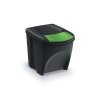 Zestaw koszy do segregacji SORTIBOX 3x25L czarny / kolorowe klapki